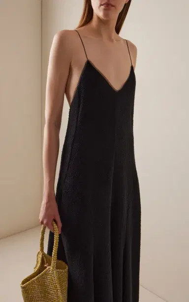 Khaite Iben Cotton-Blend Maxi Dress | Thumbnail 3 Khaite Iben Cotton-Blend Maxi Dress | Thumbnail 3