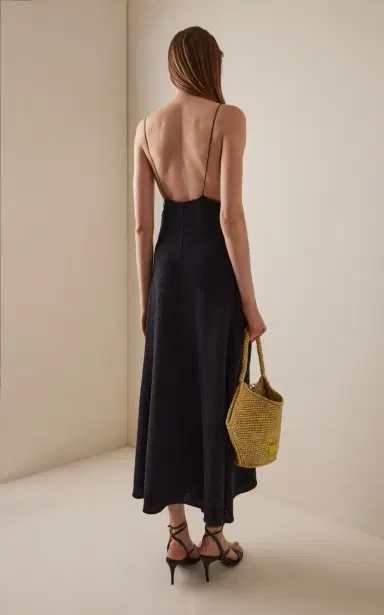 Khaite Iben Cotton-Blend Maxi Dress | Thumbnail 4 Khaite Iben Cotton-Blend Maxi Dress | Thumbnail 4