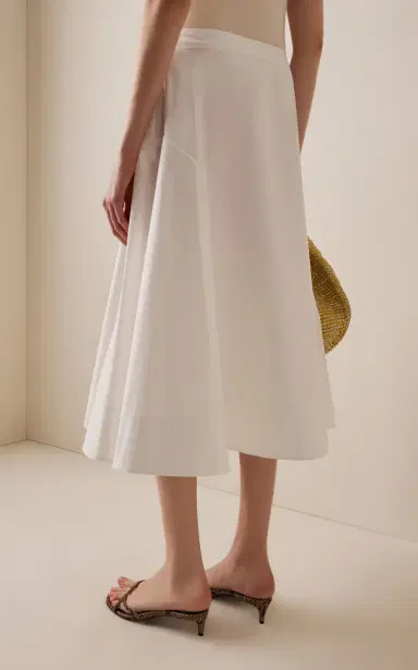Khaite Artin Organic Cotton Midi Skirt | Thumbnail 4 Khaite Artin Organic Cotton Midi Skirt | Thumbnail 4