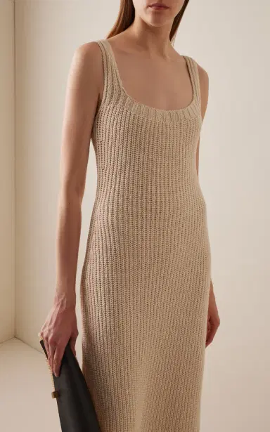 Khaite Lex Silk-Blend Knit Maxi Dress | Thumbnail 3