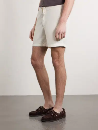 Slowear Straight-Leg Cotton-Corduroy Drawstring Shorts - Men | Thumbnail 3