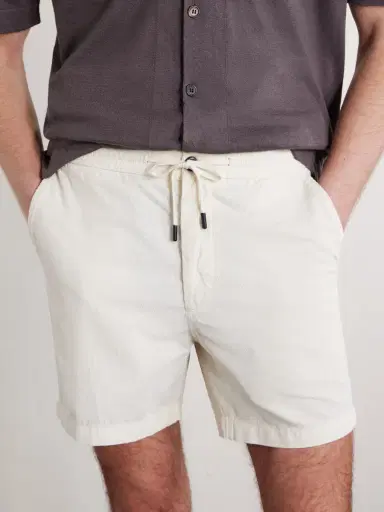 Slowear Straight-Leg Cotton-Corduroy Drawstring Shorts - Men | Thumbnail 5