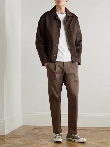 NN07 Bill 1804 Straight-Leg Organic Cotton-Blend Trousers - Men | Thumbnail 2