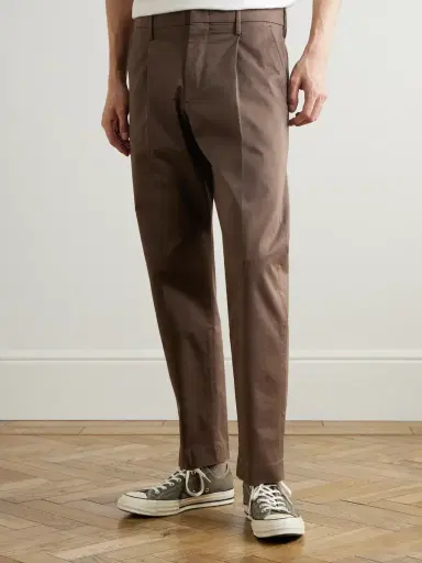 NN07 Bill 1804 Straight-Leg Organic Cotton-Blend Trousers - Men | Thumbnail 3