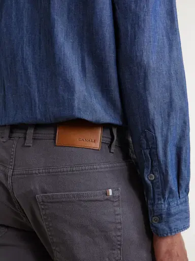 Canali Straight-Leg Garment-Dyed Jeans - Men | Thumbnail 5