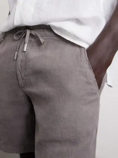 MR P. Straight-Leg Garment-Dyed Linen Drawstring Bermuda Shorts - Men | Thumbnail 5