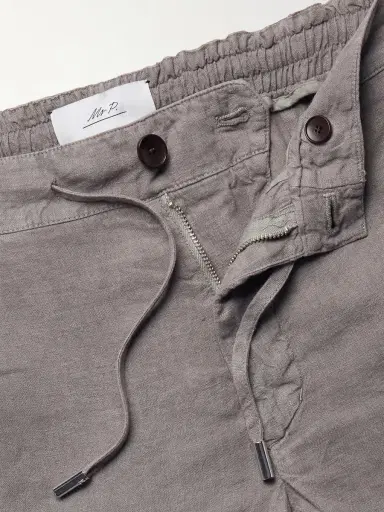 MR P. Straight-Leg Garment-Dyed Linen Drawstring Bermuda Shorts - Men | Thumbnail 6