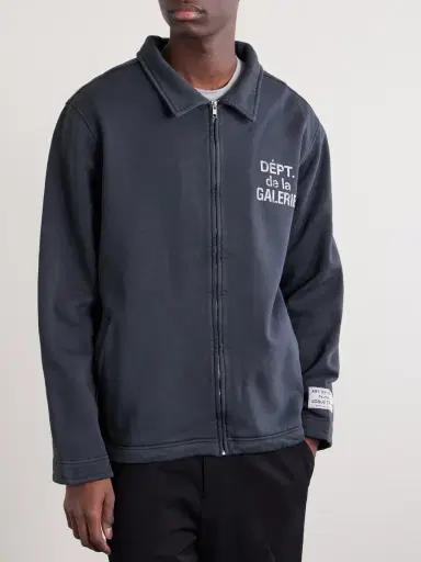 Gallery Dept. Montecito Logo-Print Cotton-Jersey Jacket - Men | Thumbnail 3