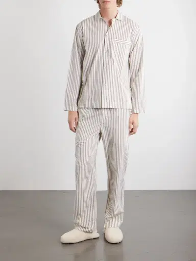 Tekla Striped Cotton-Poplin Pyjama Set - Men | Thumbnail 2