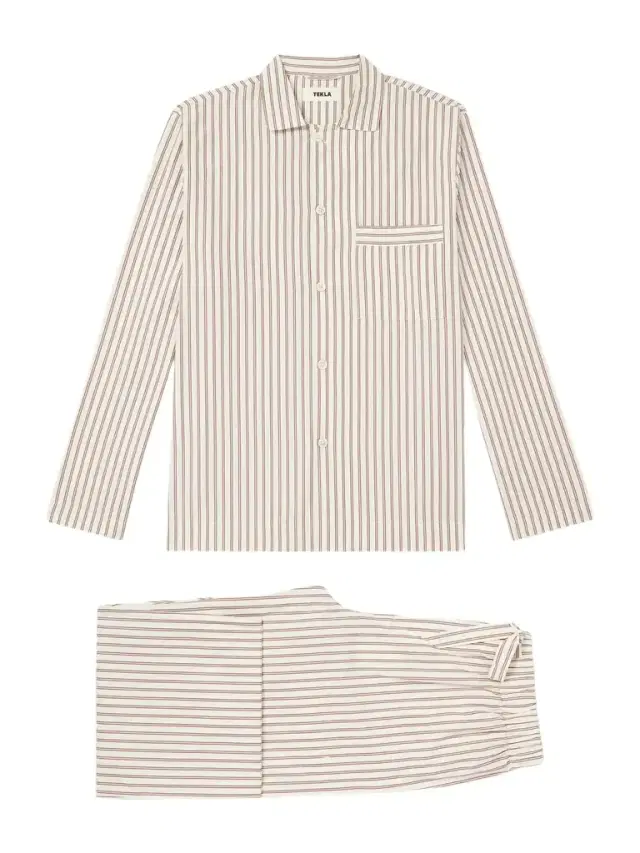 Tekla Striped Cotton-Poplin Pyjama Set - Men