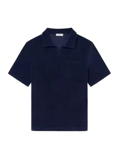 MR P. Cotton and Silk-Blend Terry Polo Shirt - Men | Thumbnail 1 MR P. Cotton and Silk-Blend Terry Polo Shirt - Men | Thumbnail 1