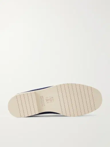 Brunello Cucinelli Suede Penny Loafers - Men | Thumbnail 3