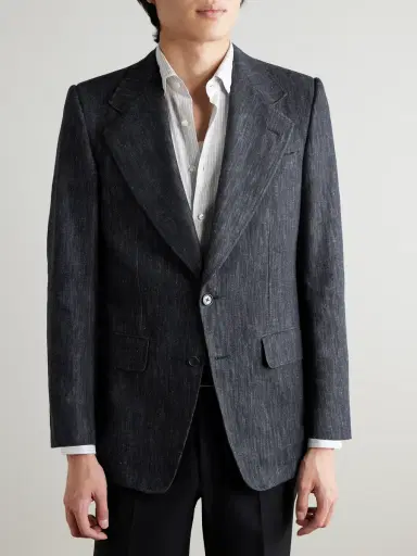 Husbands Slub Cotton and Hemp-Blend Twill Blazer - Men | Thumbnail 3 Husbands Slub Cotton and Hemp-Blend Twill Blazer - Men | Thumbnail 3