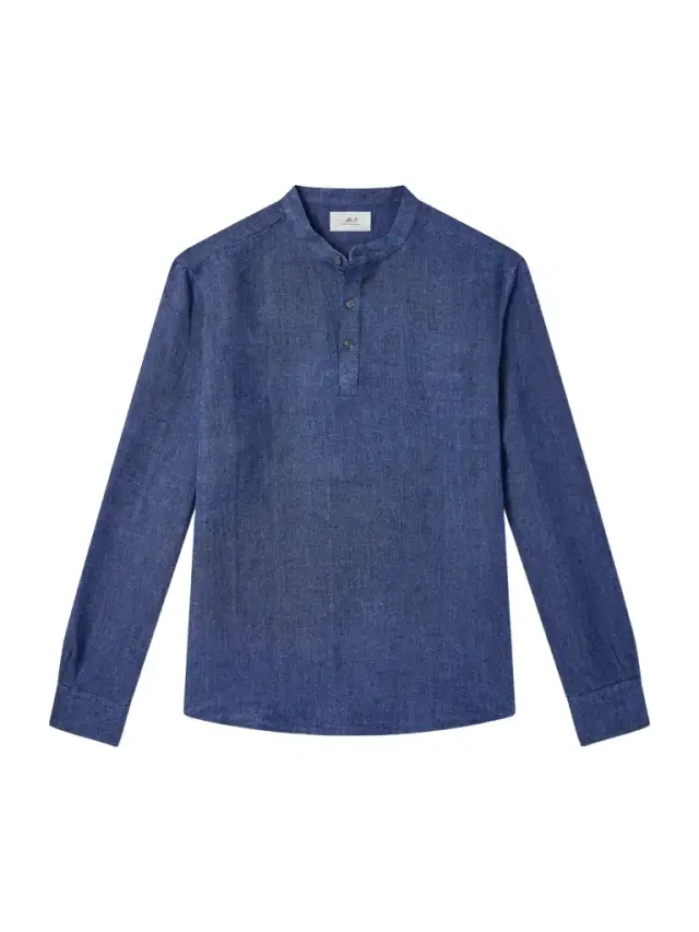 MR P. Herringbone Linen Shirt - Men