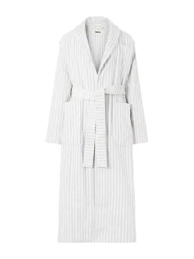 Tekla Belted Striped Organic Cotton-Terry Robe - Men | Thumbnail 1