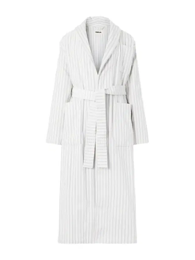Tekla Belted Striped Organic Cotton-Terry Robe - Men
