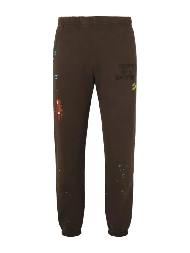 Gallery Dept. Logo-Print Paint-Splattered Cotton-Jersey Sweatpants - Men