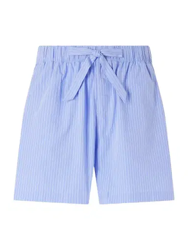 Tekla Straight-Leg Striped Organic Cotton-Poplin Shorts - Men | Thumbnail 1