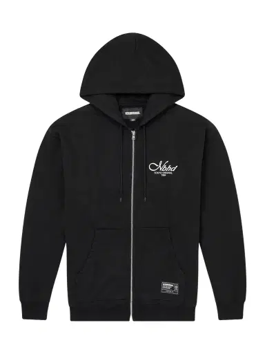Neighborhood Staple Logo-Print Cotton-Fleece Zip-Up Hoodie - Men | Thumbnail 1 Neighborhood Staple Logo-Print Cotton-Fleece Zip-Up Hoodie - Men | Thumbnail 1