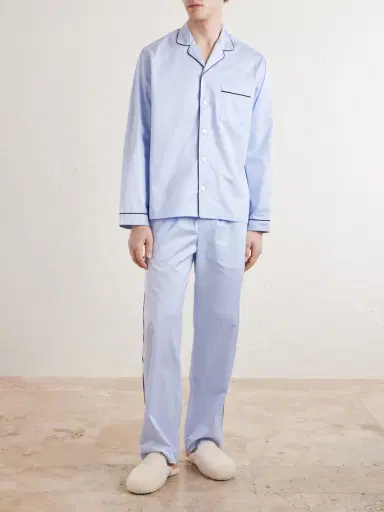 Tekla Bellhop Cotton-Satin Pyjama Set - Men | Thumbnail 2 Tekla Bellhop Cotton-Satin Pyjama Set - Men | Thumbnail 2