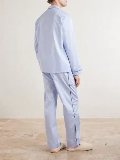 Tekla Bellhop Cotton-Satin Pyjama Set - Men | Thumbnail 4 Tekla Bellhop Cotton-Satin Pyjama Set - Men | Thumbnail 4