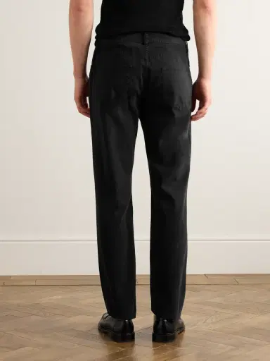 James Perse Straight-Leg Brushed Cotton-Blend Twill Trousers - Men | Thumbnail 4 James Perse Straight-Leg Brushed Cotton-Blend Twill Trousers - Men | Thumbnail 4