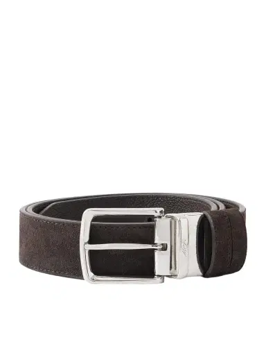 MR P. 3.5cm Reversbile Suede and Full-Grain Leather Belt - Men | Thumbnail 1