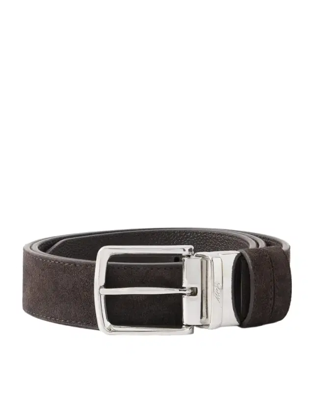 MR P. 3.5cm Reversbile Suede and Full-Grain Leather Belt - Men