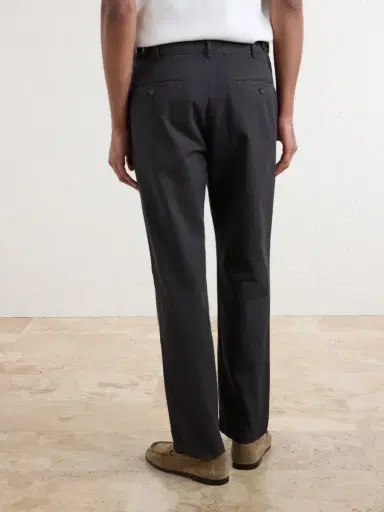 MR P. Daniel Tapered Pleated Cotton-Canvas Trousers - Men | Thumbnail 4