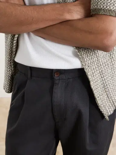 MR P. Daniel Tapered Pleated Cotton-Canvas Trousers - Men | Thumbnail 5