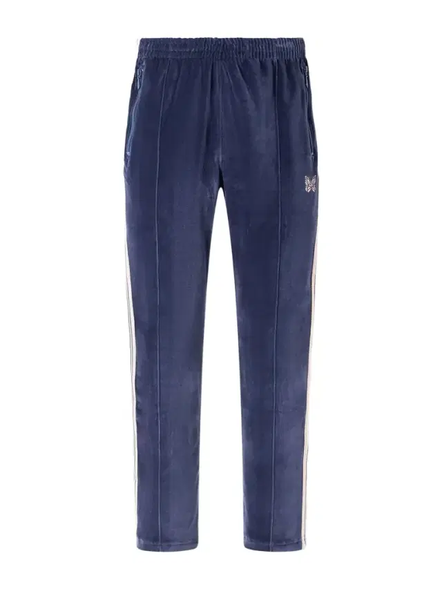 Logo-Embroidered Striped Velour Track Pants - Men