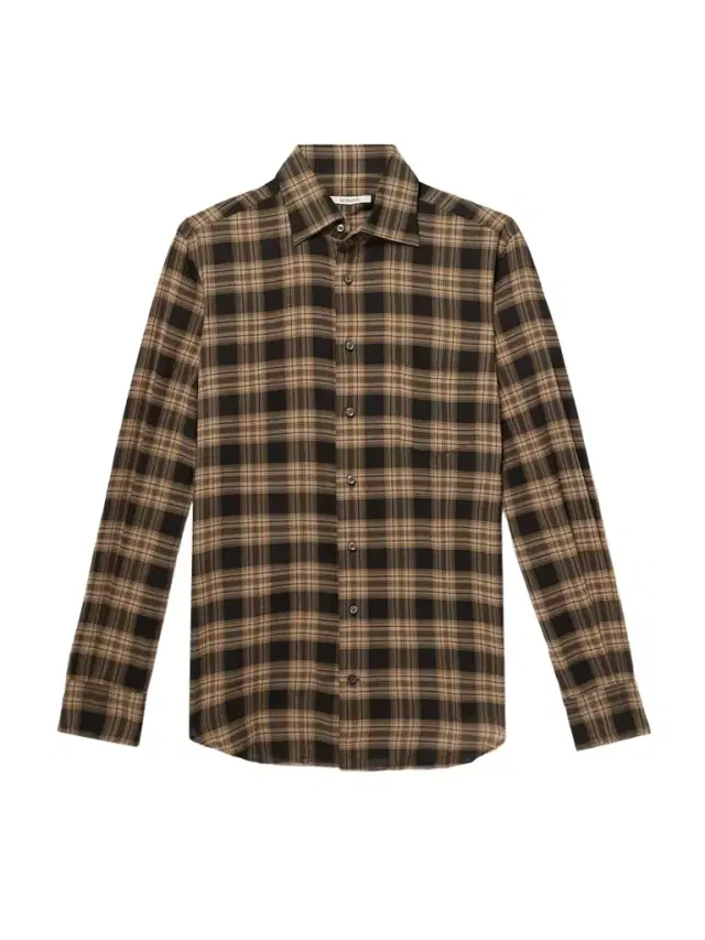 Checked Cotton-Voile Shirt - Men