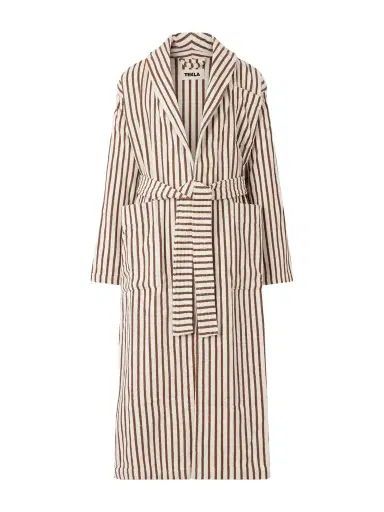 Tekla Belted Striped Organic Cotton-Terry Robe - Men | Thumbnail 1