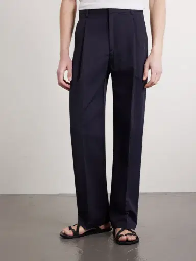 Altea Orval Cotton and Linen-Blend Gabardine Trousers - Men | Thumbnail 3
