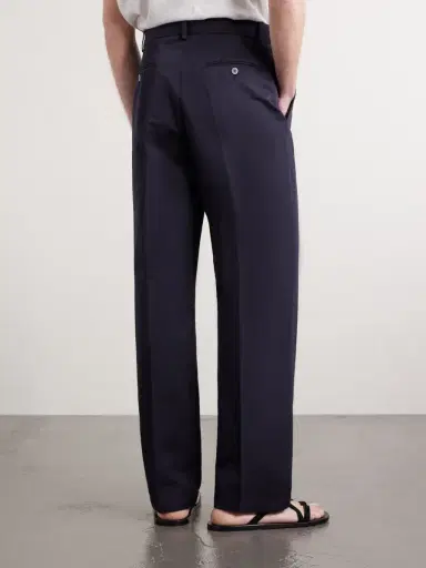 Altea Orval Cotton and Linen-Blend Gabardine Trousers - Men | Thumbnail 4