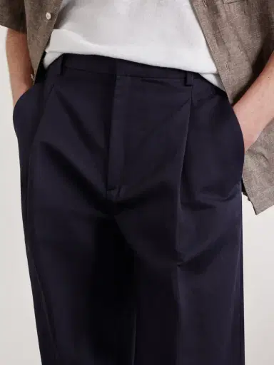 Altea Orval Cotton and Linen-Blend Gabardine Trousers - Men | Thumbnail 5