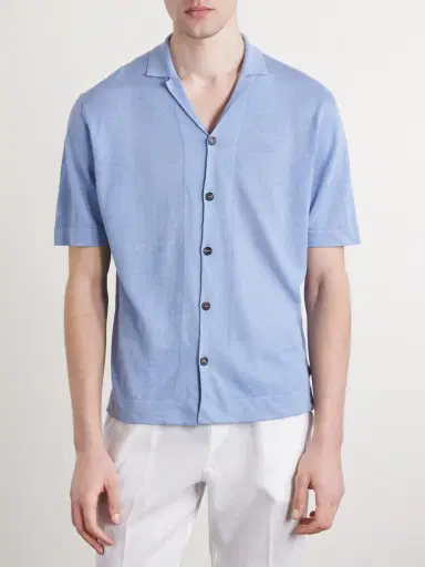 Slowear Incotex Zanone IceLino Polo Shirt - Men | Thumbnail 3