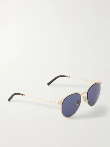 DIOR Eyewear DiorBlackSuit R8U Round Gold-Tone Mirrored Sunglasses - Men | Thumbnail 3 DIOR Eyewear DiorBlackSuit R8U Round Gold-Tone Mirrored Sunglasses - Men | Thumbnail 3