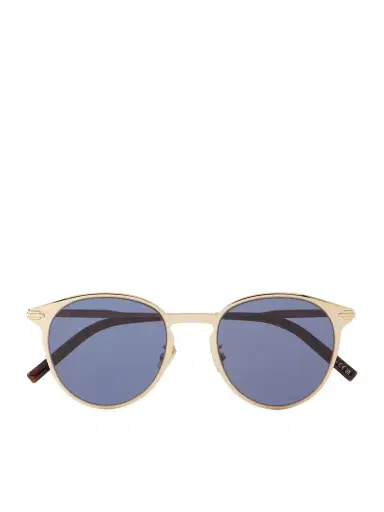 DIOR Eyewear DiorBlackSuit R8U Round Gold-Tone Mirrored Sunglasses - Men | Thumbnail 1 DIOR Eyewear DiorBlackSuit R8U Round Gold-Tone Mirrored Sunglasses - Men | Thumbnail 1