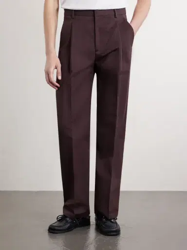Altea Orval Straight-Leg Cotton and Linen-Blend Gabardine Trousers - Men | Thumbnail 3 Altea Orval Straight-Leg Cotton and Linen-Blend Gabardine Trousers - Men | Thumbnail 3