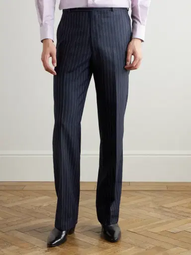 Husbands Straight-Leg Pinstriped Wool Suit Trousers - Men | Thumbnail 3