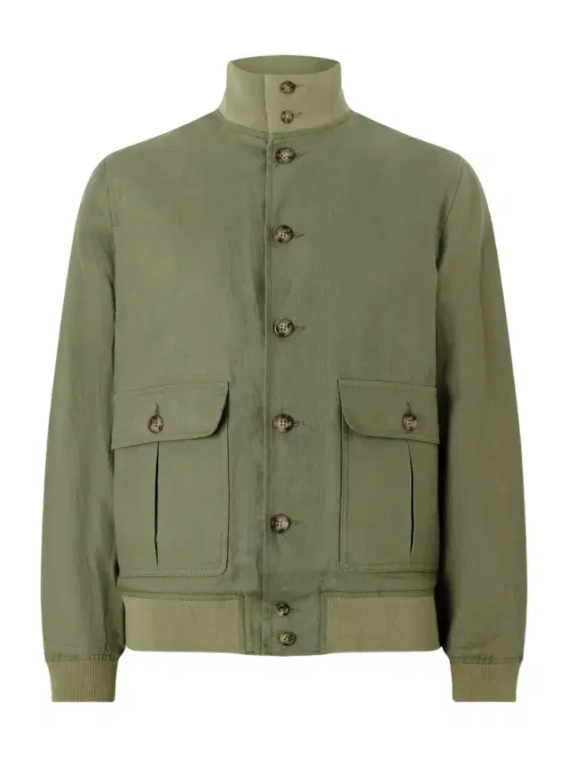 ino Linen Bomber Jacket - Men