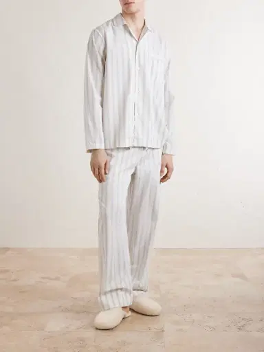 Tekla Striped Cotton-Poplin Pyjama Set - Men | Thumbnail 2