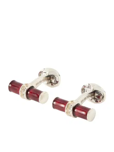 DEAKIN & FRANCIS Enamel and Sterling Silver Cufflinks - Men | Thumbnail 1 DEAKIN & FRANCIS Enamel and Sterling Silver Cufflinks - Men | Thumbnail 1
