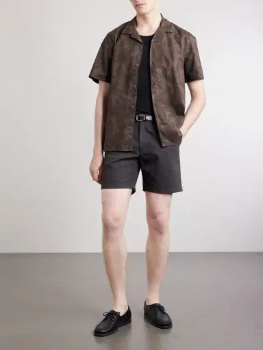 MR P. Wide-Leg Pleated Cotton-Canvas Shorts - Men | Thumbnail 2 MR P. Wide-Leg Pleated Cotton-Canvas Shorts - Men | Thumbnail 2