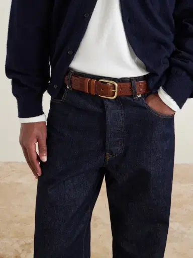 MR P. 3.5cm Woven Leather Belt - Men | Thumbnail 2