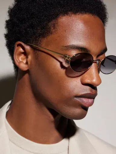 Cartier Eyewear Rounded-Frame Metal Sunglasses - Men | Thumbnail 5 Cartier Eyewear Rounded-Frame Metal Sunglasses - Men | Thumbnail 5