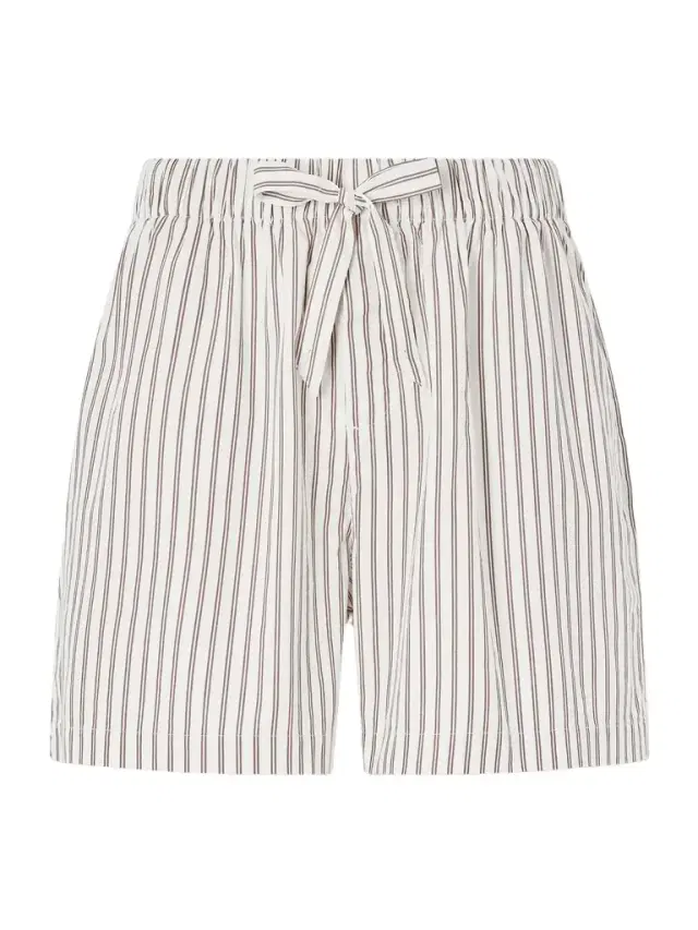 Tekla Straight-Leg Striped Organic Cotton-Poplin Shorts - Men