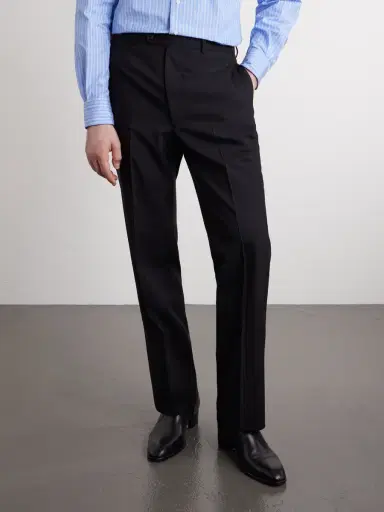Husbands Straight-Leg Virgin Wool Trousers - Men | Thumbnail 3 Husbands Straight-Leg Virgin Wool Trousers - Men | Thumbnail 3
