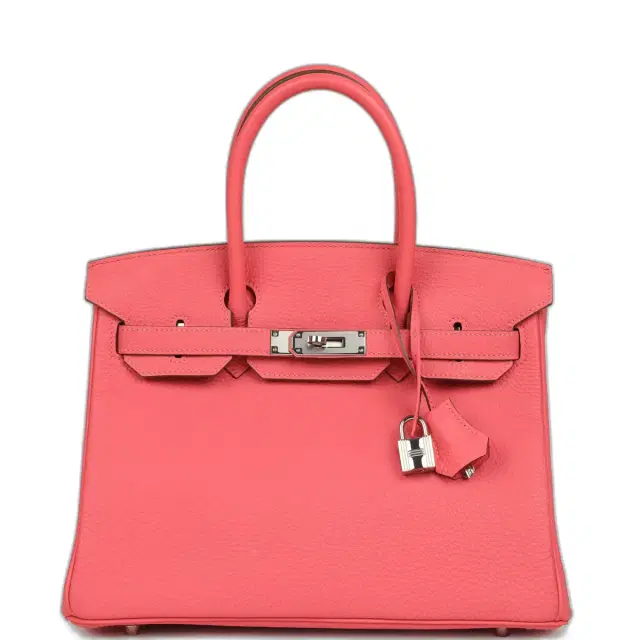hermes Pre-owned Hermes Birkin 30 Rose Lipstick Togo Palladium Hardware